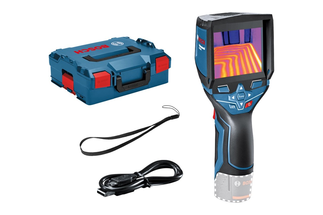 Bosch GTC 400 C (solo) Camera termica digitala Li-Ion + L-BOXX, 12V, IR 160x120 px, USB, fara acumulator in set