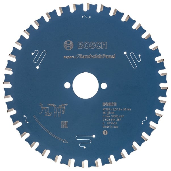 Bosch Panza ferastrau circular Expert for Sandwich Panel, 2x30x190mm, 36T