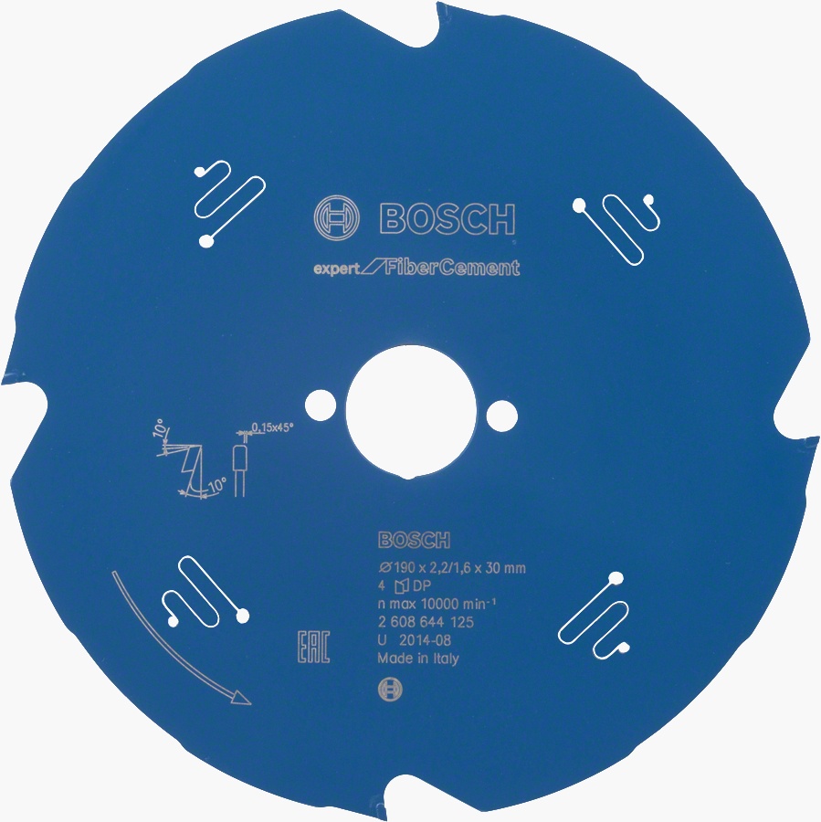 Bosch Panza fierastrau circular Expert for Fiber Cement, 190x30x2.2mm, 4T,