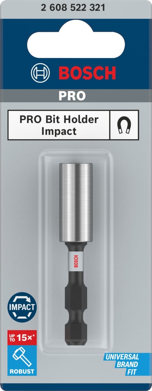 Bosch PRO Port-bit Impact standard 60mm, 1/4