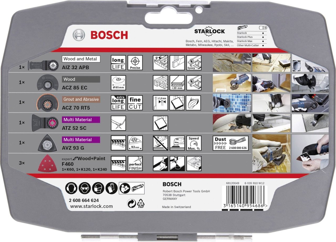 Bosch Set 5 accesorii ferastrau pentru renovare StarLock RB - 1 | YEO