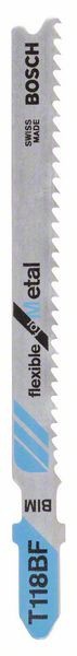 Bosch Set 5 panze fierastrau vertical T 118 BF Flexible for Metal, 92mm