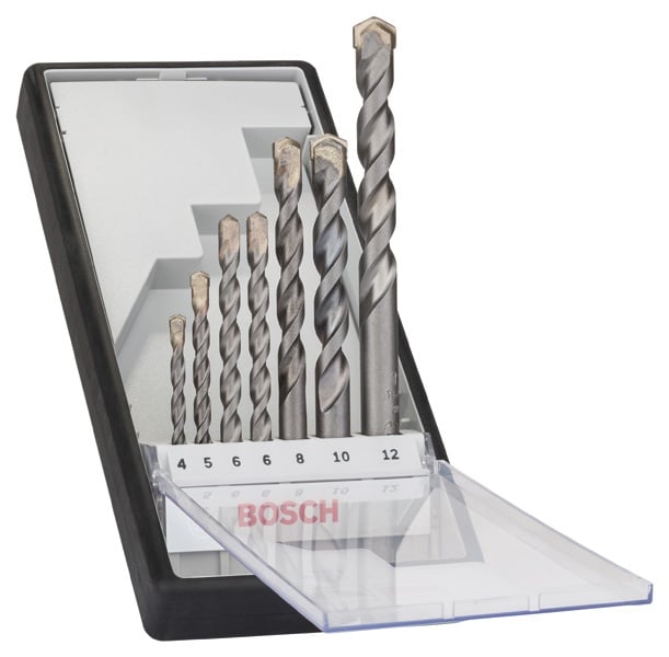 Bosch Set 7 burghie Robust Line CYL-3 pentru beton 4/5/6/8/10/12mm, caseta