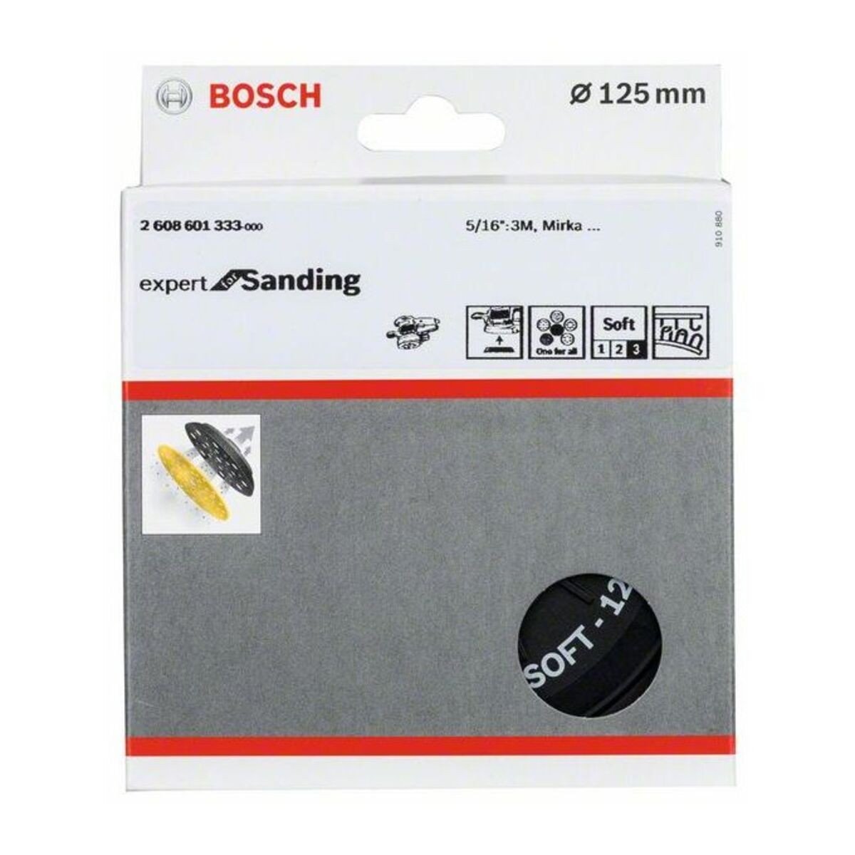 Bosch Taler moale pentru GET 55-125, 125mm, 6 orificii - 1 | YEO