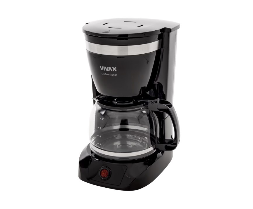 Cafetiera VIVAX CM-08126F, 800W, 1.2 L, functie antipicurare, mentinere temperatura, filtru detasabil, Negru