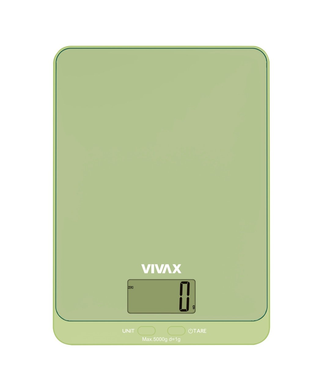 Cantar de bucatarie Vivax KS-502G, Ecran digital, 5 Kg, Sticla, Verde - 2 | YEO