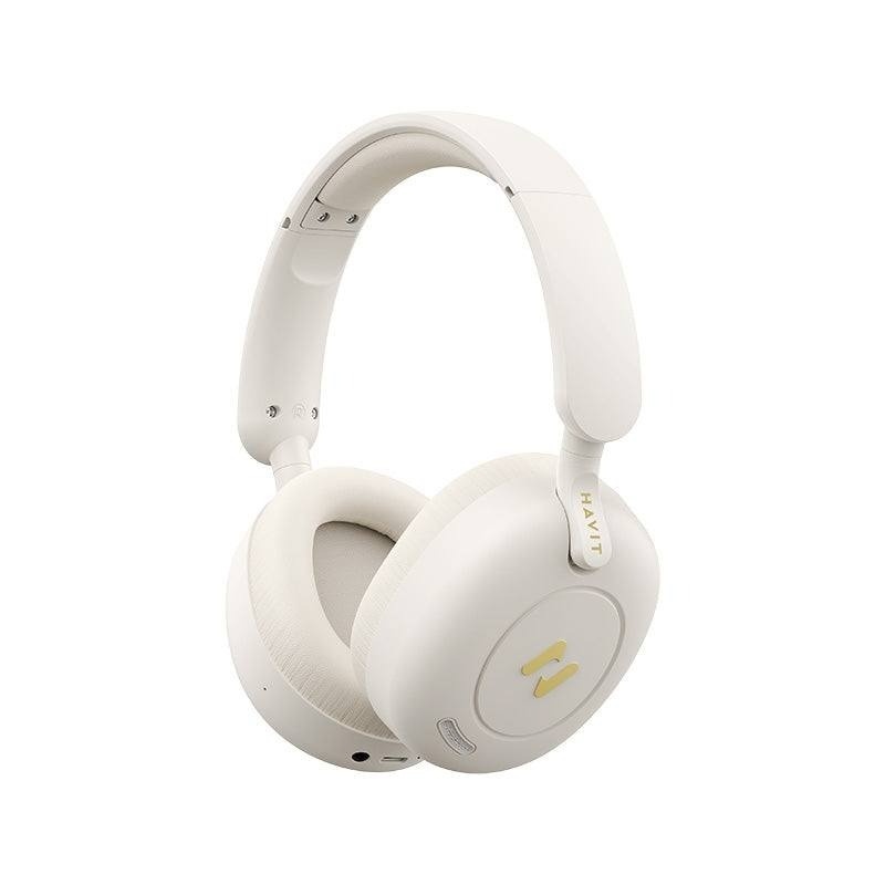 Casti wireless HAVIT H655BT, Bluetooth 5.3, Bej