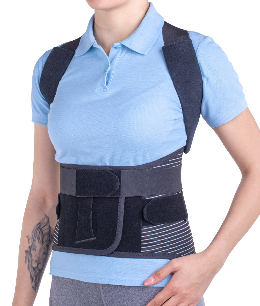 Corset toraco lombo sacral Triamed Tls Fix, SRT138, Negru - 1 | YEO