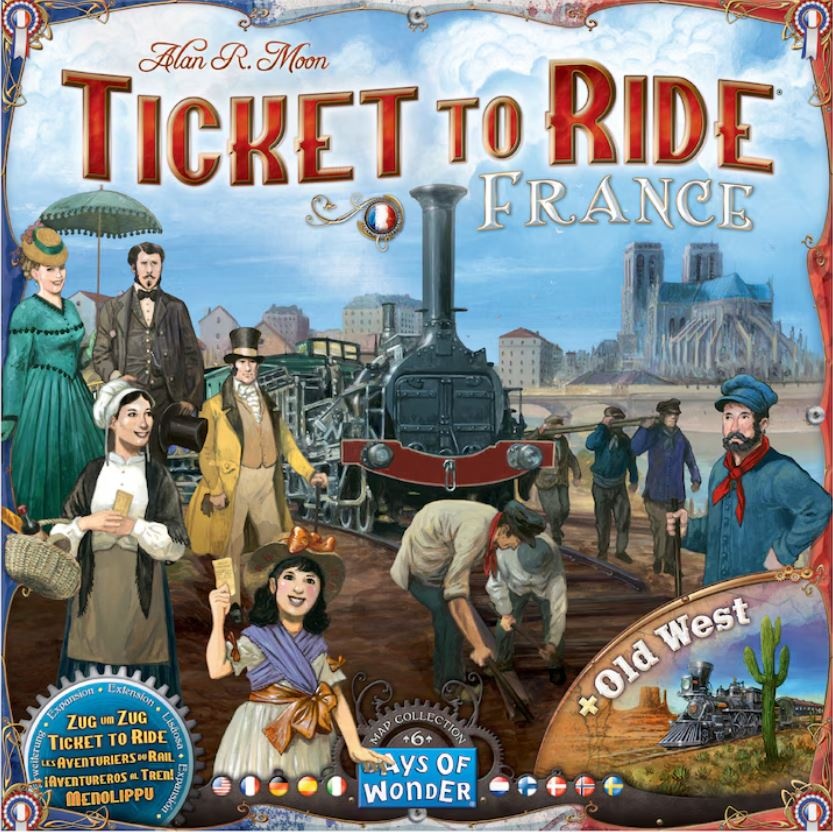 Extensie Asmodee - Ticket to Ride, Map Collection, France & Old West, lb. engleza