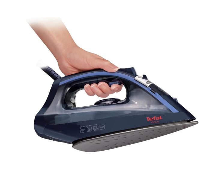 Fier de calcat Tefal Virtuo FV1713, 2000W, rezervor apa 0.2L, jet de abur 90g/min, abur variabil 24g/min, sistem antipicurare, Albastru - 2 | YEO