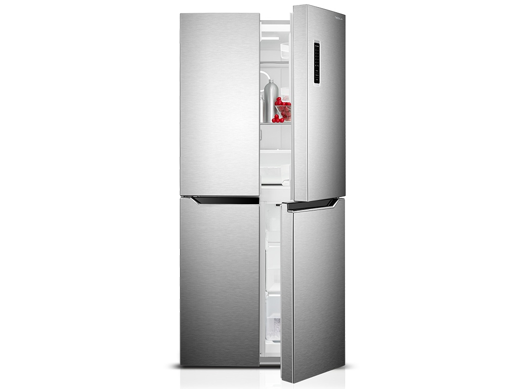 Frigider side-by-side Tesla RM3400FHXE, 362 L, EH180, Full No Frost, LED touch screen, Inox