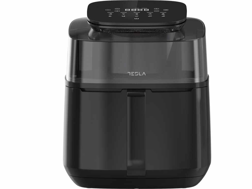 Friteuza aer cald Tesla AF550BG, 5 L, 1500WPanou digital, vizibilitate cos, 10 progr, Negru - 3 | YEO