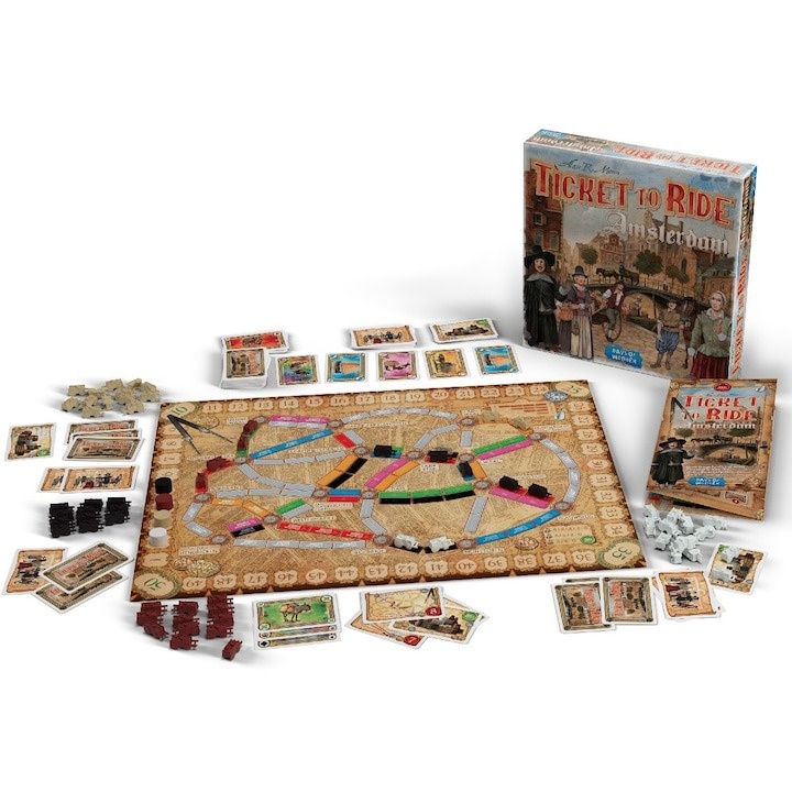 Joc Asmodee - Ticket to Ride Amsterdam, lb. engleza - 1 | YEO