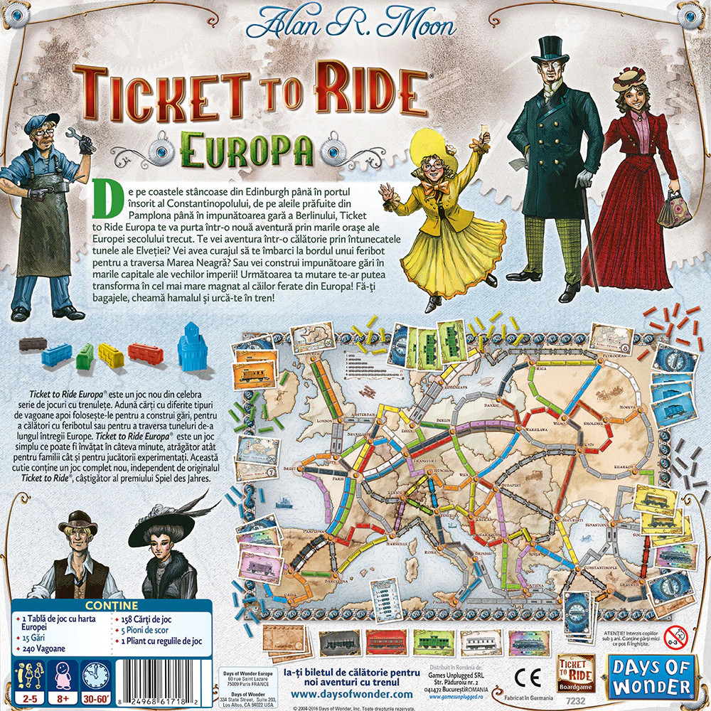 Joc Asmodee - Ticket to Ride Europe