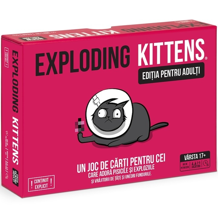 Joc de societate Exploding Kittens: Editia pentru adulti