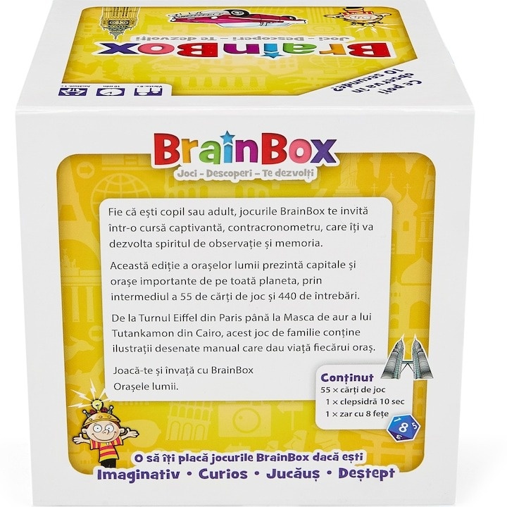 Joc educativ BrainBox, Orasele Lumii - 3 | YEO