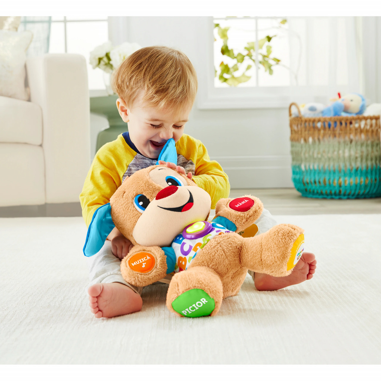 Jucarie interactiva Fisher Price, Catelusul vorbitor - Smart Stages - 1 | YEO