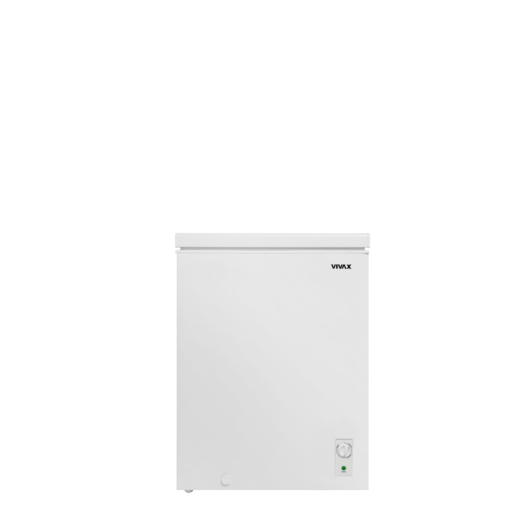 Lada frigorifica VIVAX CFR-143, Capacitate 143L, Clasa E, Conditii extreme -24 grade Celsius, Sistem convertibil - Functie frigider, Termostat reglabil, Cos metalic, H 85cm Alb