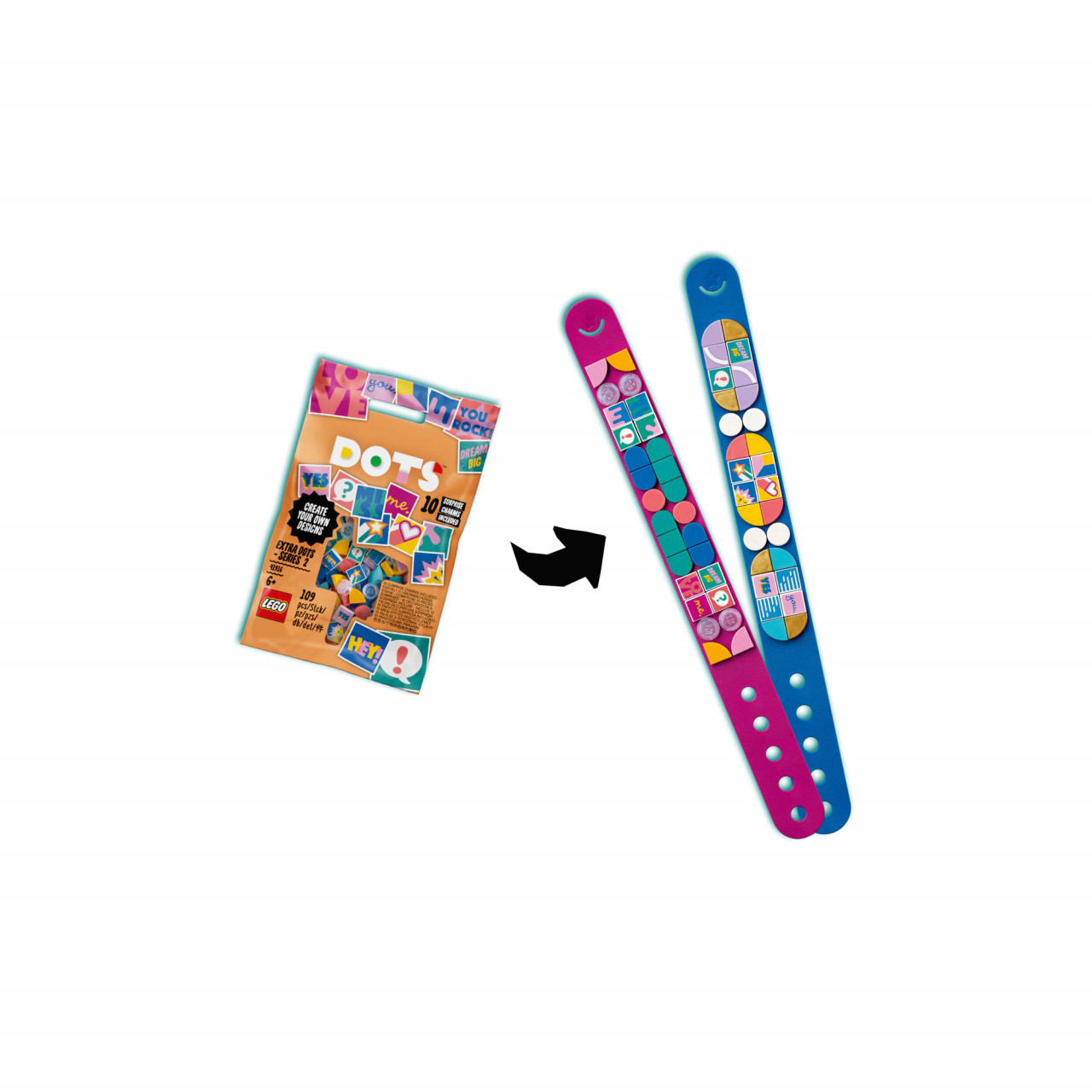 LEGO DOTS - DOTS suplimentare seria 2 41916, 109 piese - 3 | YEO