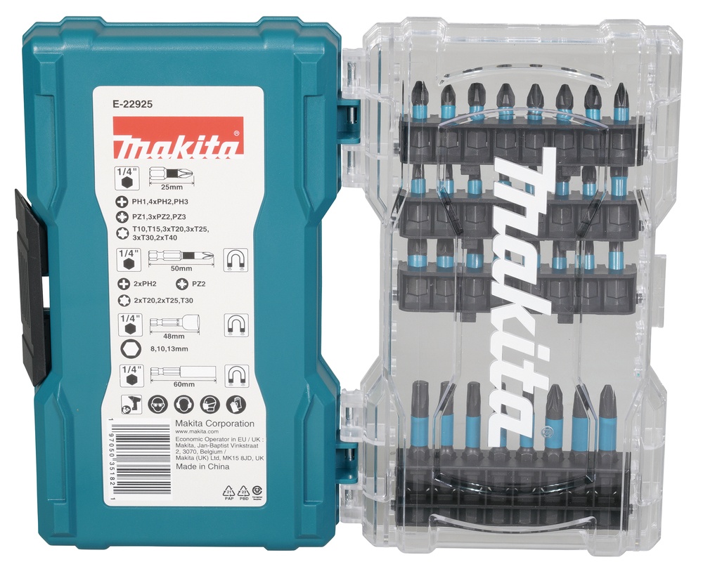 Makita Impact Black E-22925 Set 36 Accesorii insurubare - 1 | YEO