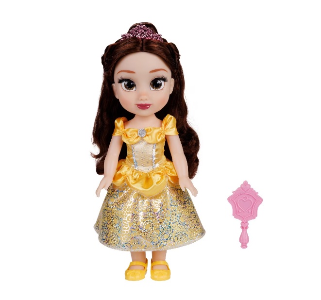 Papusa Disney Princess Belle, colectia Disney 100 Dresses, 38cm