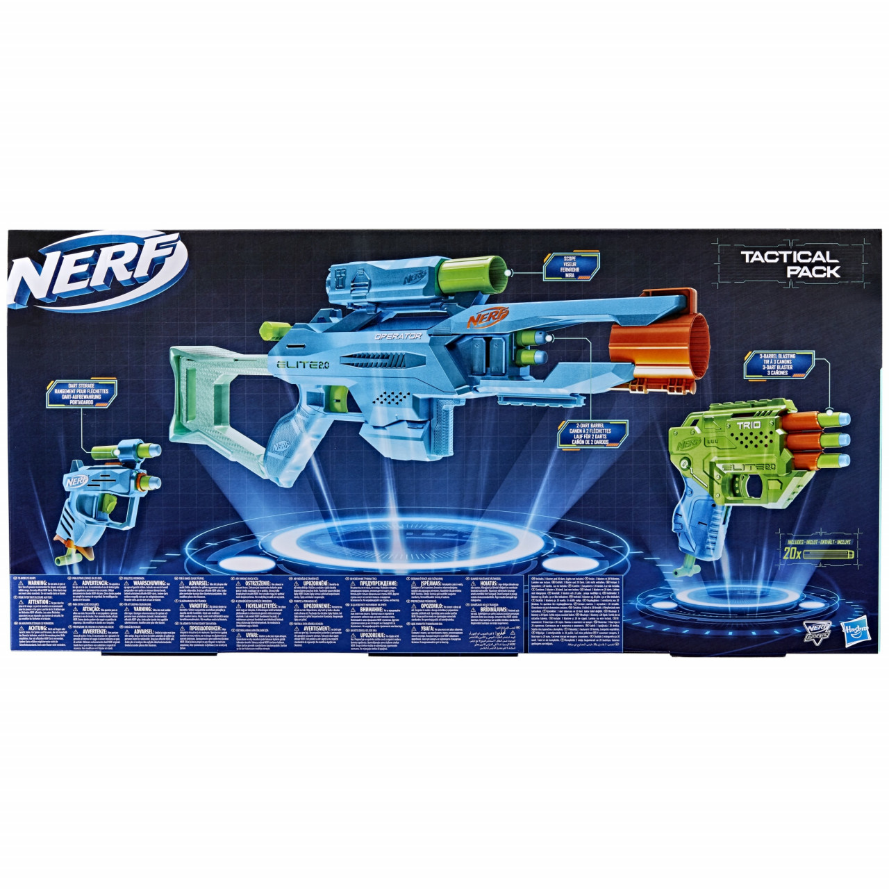 Set 3 blastere Nerf Elite 2.0 - Tactical pack - 2 | YEO