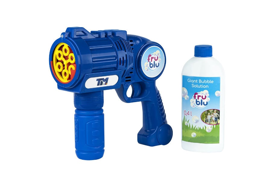 Set baloane de sapun Fru Blu - Shooter set, cu solutie baloane 400 ml - 1 | YEO