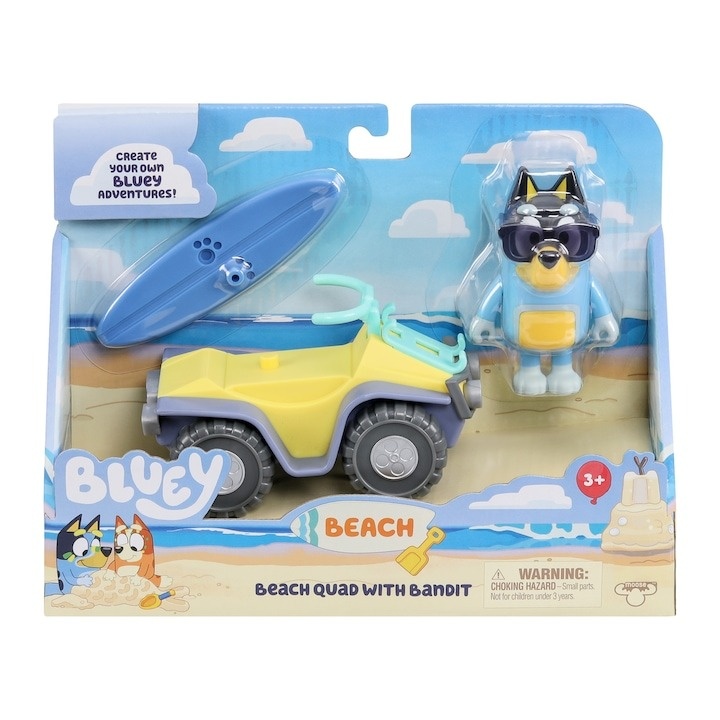 Set de joaca Bluey - Beach vehicle, cu figurina inclusa - 2 | YEO