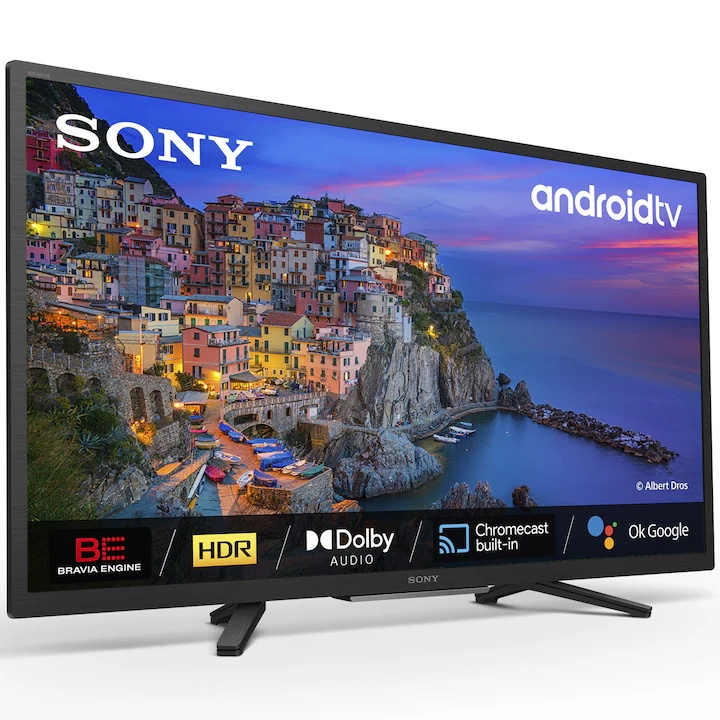 Televizor Sony 32W800, 80 cm, Smart Android, HD, LED, Clasa F - 1 | YEO