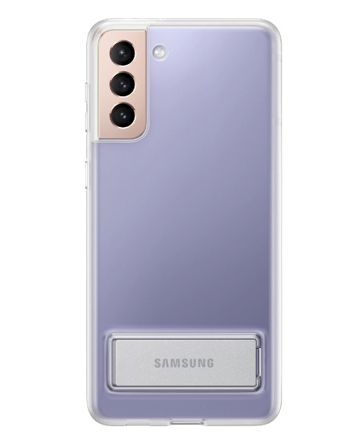 Husa de protectie Samsung Clear Standing Cover pentru Galaxy S21 Plus, Transparent