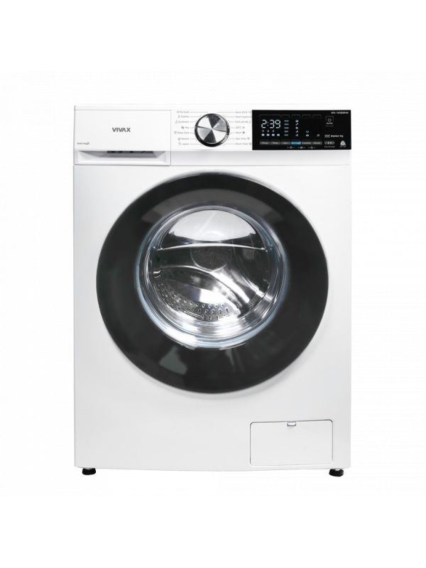 Masina de spalat rufe VIVAX WFL-140816PMI, 8kg, 1400 RPM, BLDC Motor Inverter, Clasa A, Steam Hygiene, Children's sensitive laundry, Eco, Display digital, Control electronic, Stain Magic, Quick Wash, Delay Start, 16 Programe, Alb