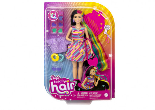 Papusa Barbie Totally Hair, bruneta