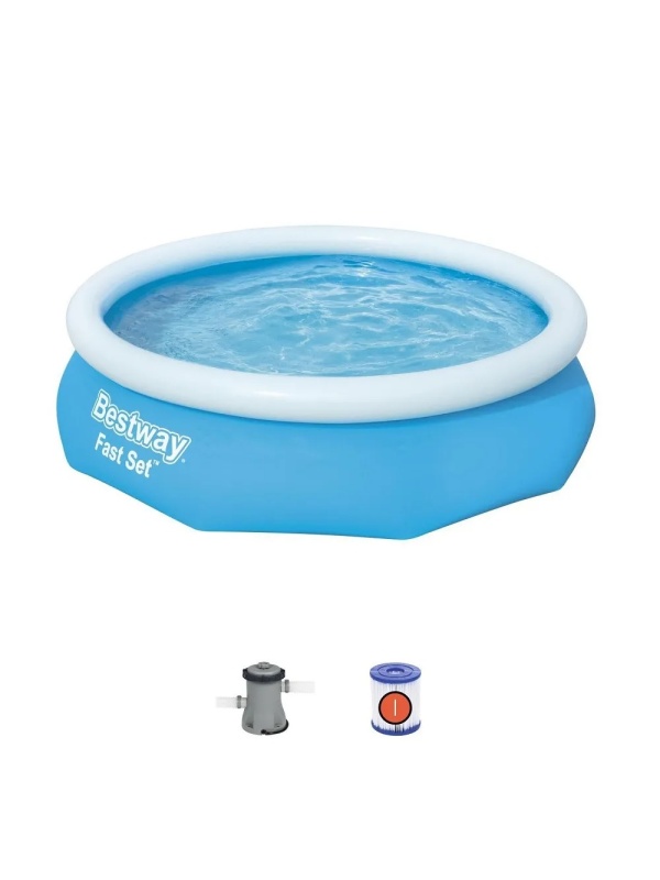 Piscina Bestway Fast Set, Pompa filtrare, 3.05m x 76 cm, 3.800 litri