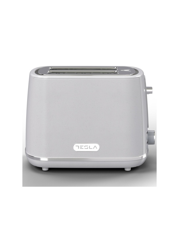 Prajitor de paine Tesla TS400GX, 930W, 2 feliiFunctie Dezghetare, Functie Reincalzire, albgGri
