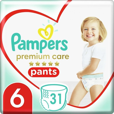 Scutece Pampers Pants Premium Care Nr 6, 15kg+ x 31 buc