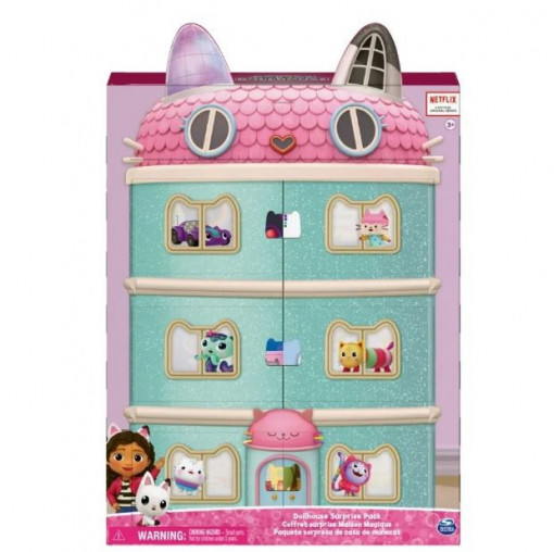Set 7 figurine Gabby's Dollhouse, Pachet surpriza, 8 accesorii, 3 ani+