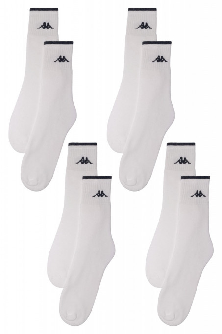 Set Kappa 4 perechi de sosete groase, de iarna, dama - Alb