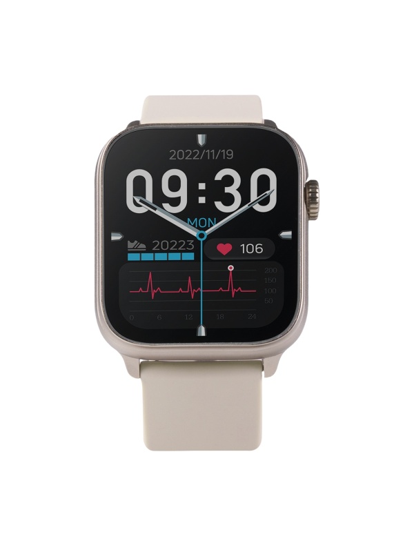 SmartWatch Vivax Life FIT3, Bluetooth 5.2, Rezistența la apă IP68, Procesor Realtek RTL8763EW / 2 nuclee, 128 GB, Bej