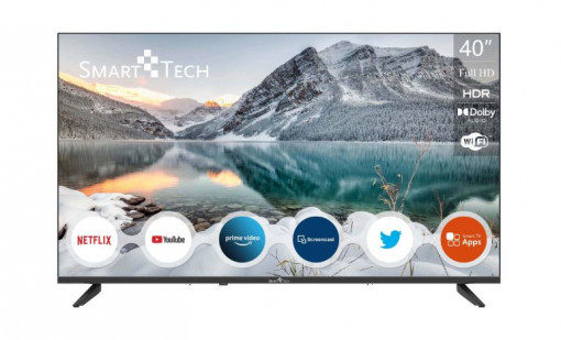 Televizor LED Smart Tech 40FL10V1, 101 cm, Smart, Full HD, Clasa E