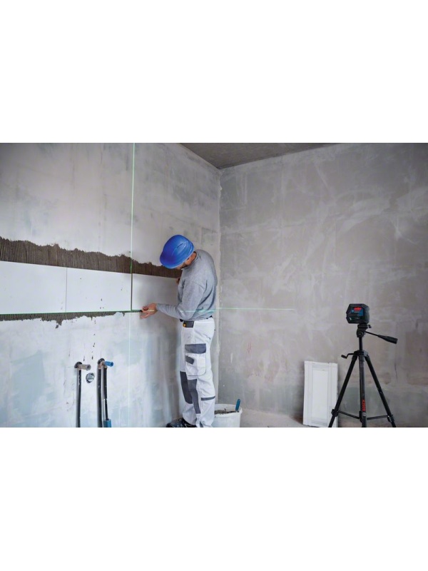 Bosch GCL 2-50 G + RM 10 Nivela laser verde cu linii (20 m) + Suport professional
