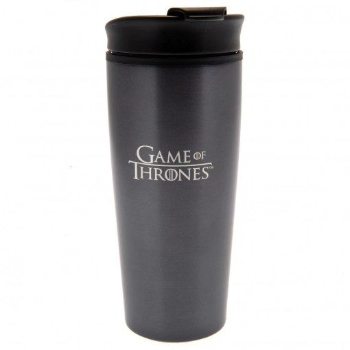 Cana de calatorie Game of Thrones, Metal, 425 ml, Negru