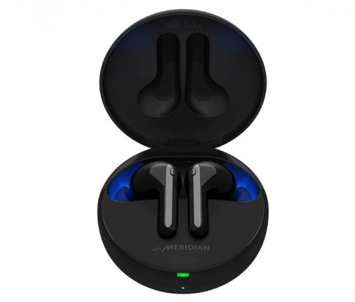 Casti Audio In-Ear LG TONE Free FN7, True Wireless, Bluetooth, UV Nano, Autonomie 21 ore, Negru