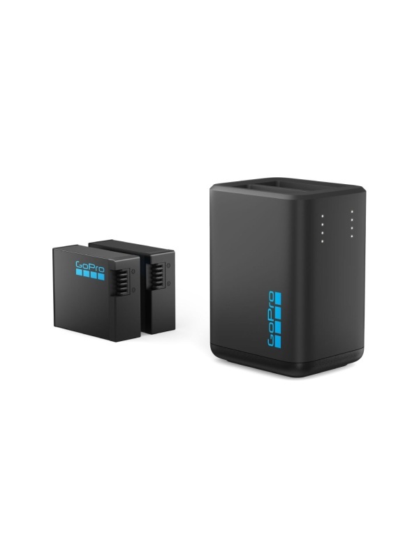Incarcator dublu GoPro H13B+ 2 acumulatori Enduro1900mAh, port USB, indicator LED