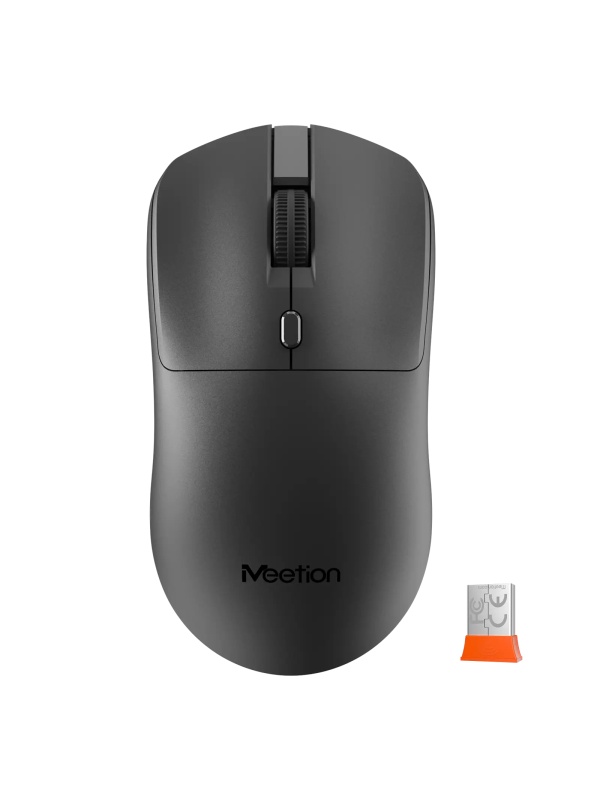Mouse office wireless Meetion R546, Baterii AAA, 2.4 GHz, 1600 dpi, 118.8 x 61.8 x 38.9 mm, Negru