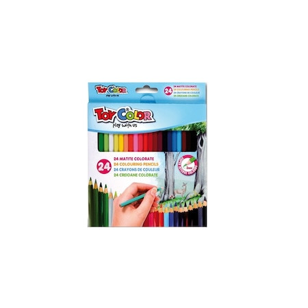 Set 24 Creioane colorate Toy Color