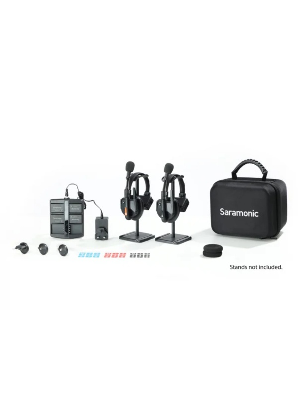 Solutie intercom completa Saramonic WiTalk9 WT2S4xbat, 2 pers, Full-Duplex 1.9GHz, single-ear