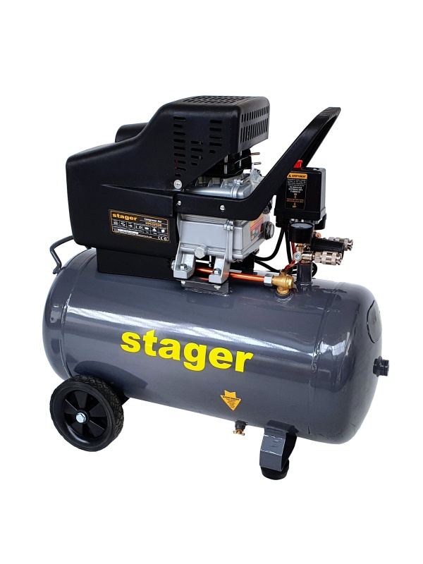 Stager HM2050B compresor aer, 50L, 8bar, 200L/min, monofazat, angrenare directa