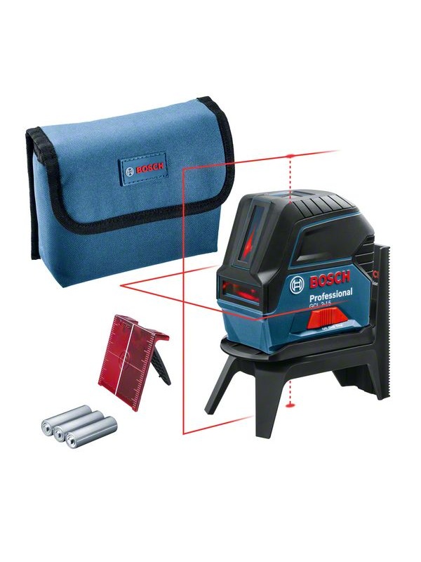 Bosch GCL 2-15 Professional + RM1 Nivela laser cu puncte si linii, 15m, precizie 0.3mm/m