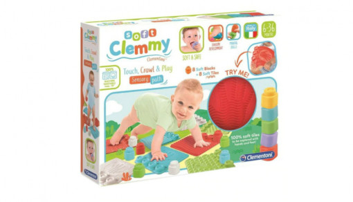 Covoras senzorial Soft Clemmy, 8 cuburi