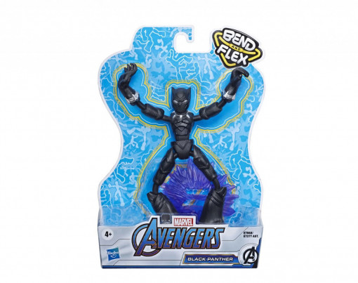 Figurina Bend and Flex Avengers - Black Panther, 15 cm